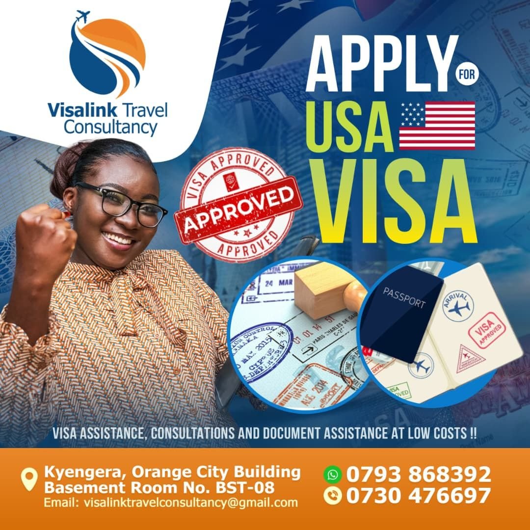 USA visa assistance poster